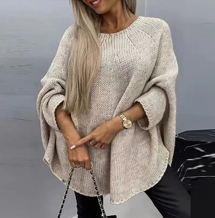 Cape Poncho en Tricot - Style Européen